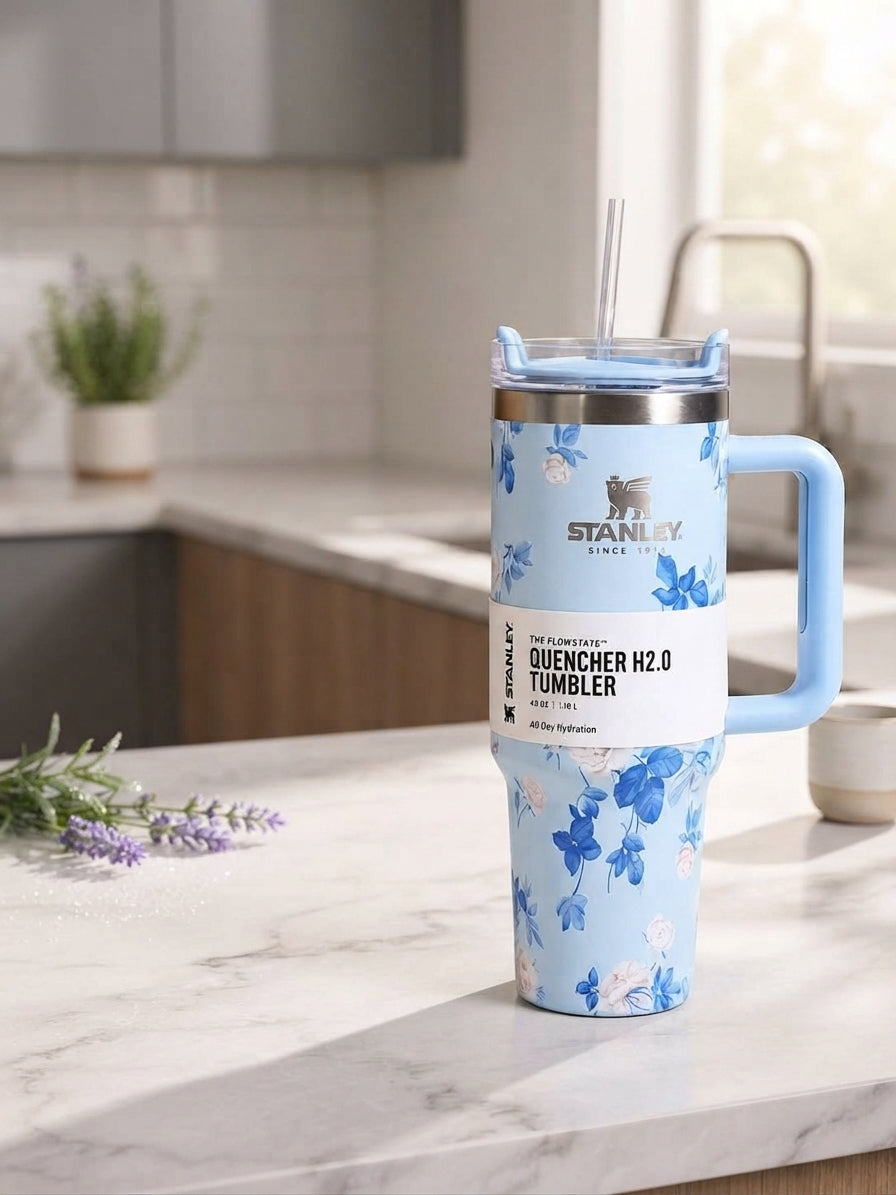 Stanley 40oz Printed Straw Tumbler