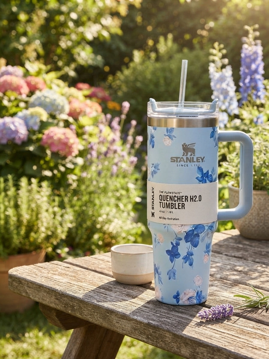 Stanley 40oz Printed Straw Tumbler